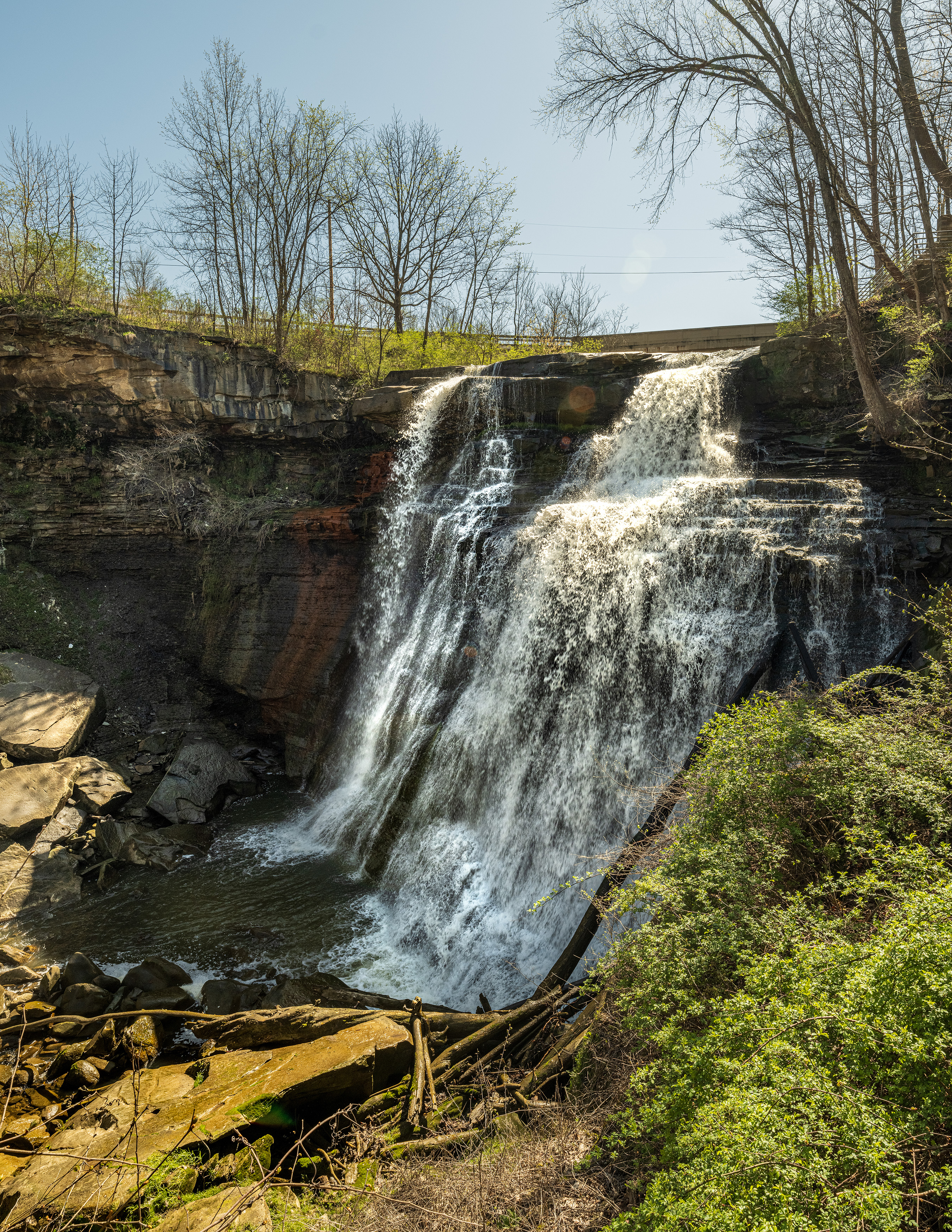 View assorted landscape photography featuring waterfalls in North Ohio