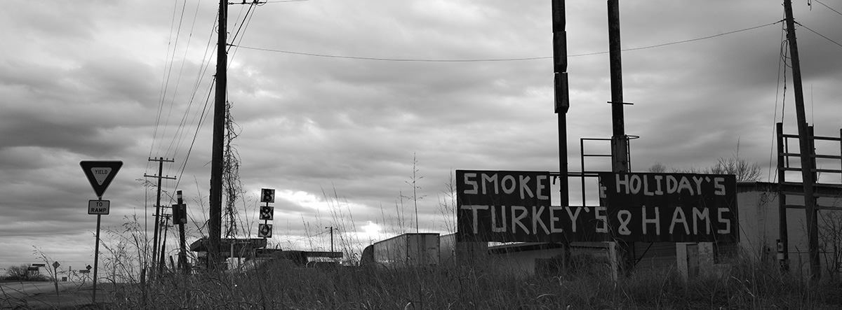 Black and White photography of an abandoned gas station out in East Texas