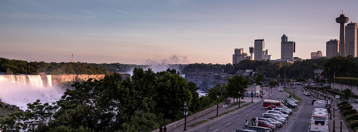 Photography of Niagara Falls at the United States Canada border